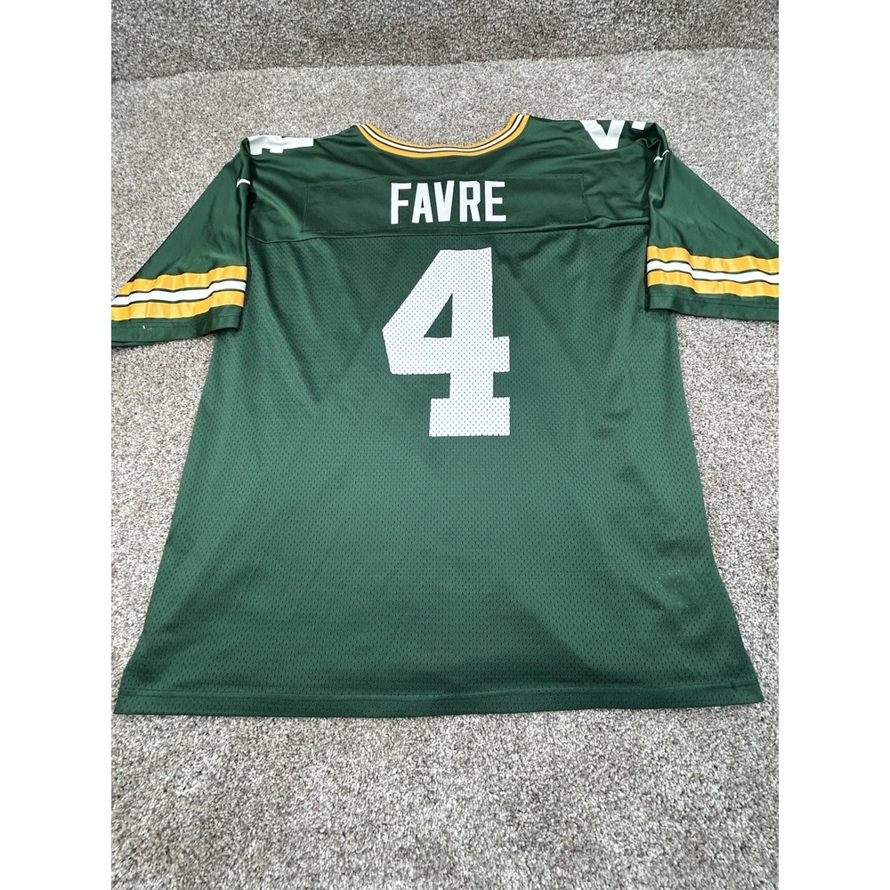 Vintage Nike Brett Favre Green Bay Packers Jersey Mens XXL Green NFL Y2K #0126